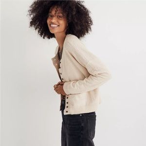 Madewell Brampton Crop Cardigan Sweater S